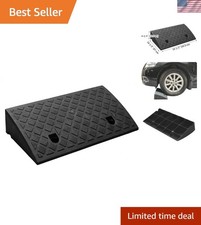 Lightweight Curb Ramp - Textured Surface for Traction, Supports 2200 lbs Maximum