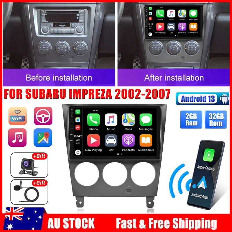 FOR 2002-2007 SUBARU IMPREZA 9" CARPLAY CAR STEREO BT RADIO GPS NAVI WIFI FM 32G - image 2 of 4