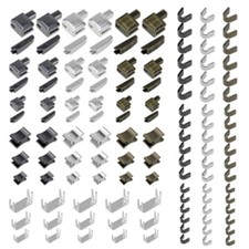 10/123 Pieces Zipper Repair Kit Metal Zipper Stopper Ends Sliders Retainers US 