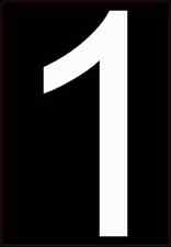 5.5in x 8in Address Number 1 Vinyl Sticker