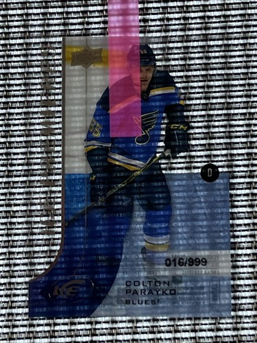 2015-16 Upper Deck Ice Premieres /999 Colton Parayko Level 3 #168 Rookie RC - Picture 2 of 2