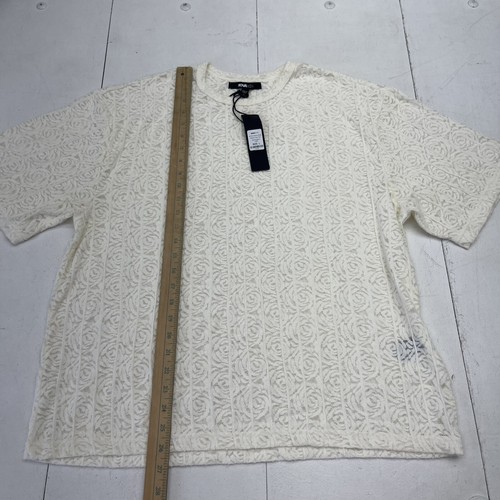 Nova Men White At First Glance Short Sleeve T Shirt Mens Size Large New - 第 4/6 張圖片