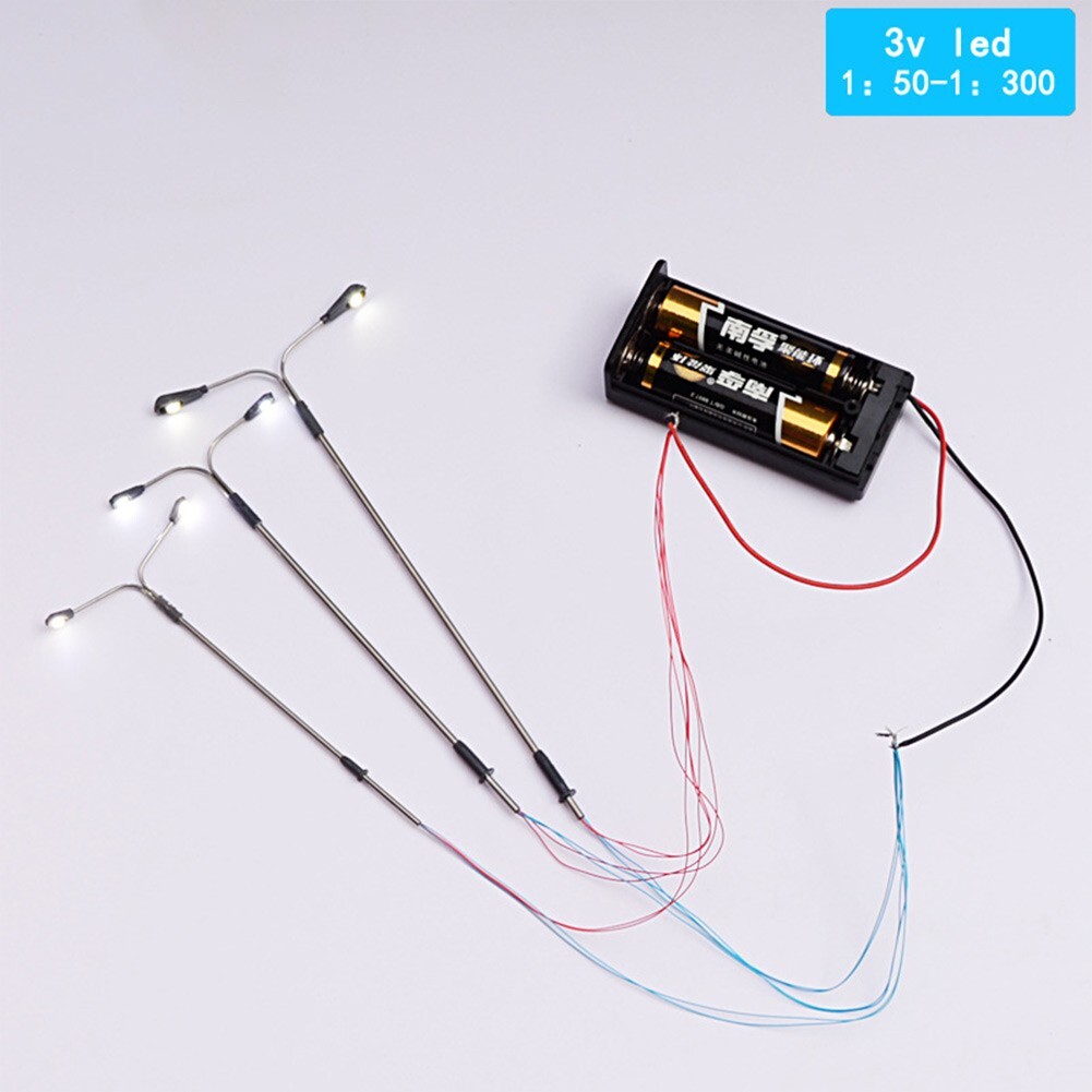 LED-beleuchtete Modellautos 1:87 – 20 Stück Für Modelleisenbahn & Landschaftsbau, 12 V, Zufällige Farben