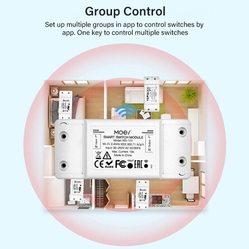 Tuya WiFi Smart Light Switch Wireless Remote Control Work With Alexa Google Home - Picture 6 of 14