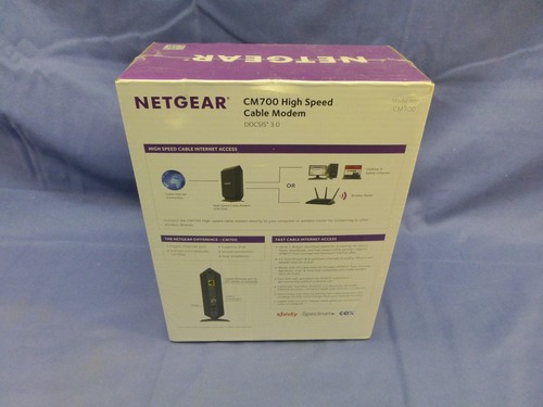 NETGEAR CM700-100NAR High Speed DOCSIS 3.0 Cable Modem -Brand New & Sealed - Picture 3 of 4