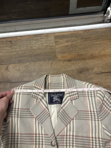 Burberry Of London Women's Cotton & Rayon Plaid Blazer Suit Jacket Size UK 6 USA - Picture 5 of 11