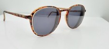 Vintage Logo Paris Brown Round Sunglasses France FRAMES ONLY