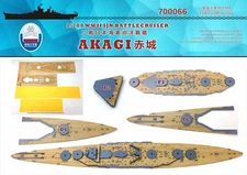 Shipyard 1/700 700066 Wood Deck IJN Battlecruiser Akagi for Fujimi