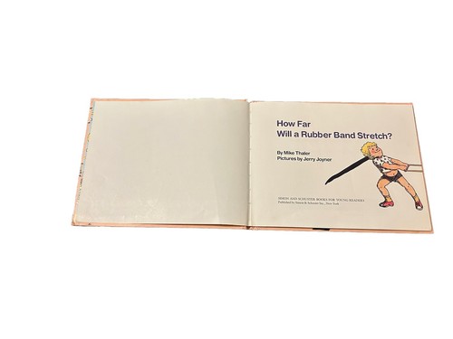 How Far Will a Rubber Band Stretch? by Mike Thaler 1990 Hardcover Vintage - Picture 4 of 8