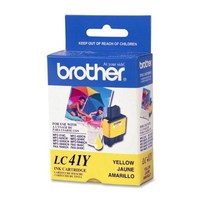 Brother Lc41y Ink Cartridge, 400 Page Yield, Yellow, New, Free Shipping Brother Lc41y Ink Cartridge, 400 Page Yield, Yellow, New, Free Shipping