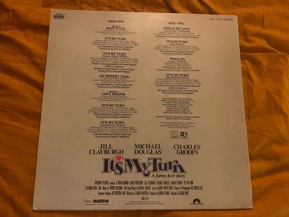 Diana Ross - Music From The Motion Picture Soundtrack "It's My Turn" NEAR MINT - Bild 2 von 4