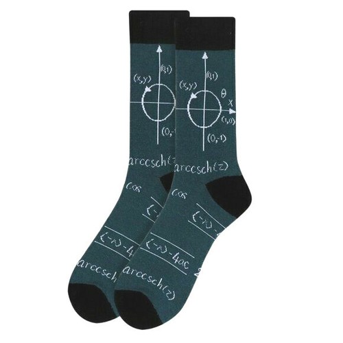 Men's Math Novelty Fun Socks - Picture 2 of 2