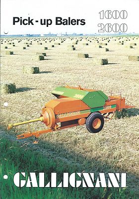 Farm Equipment Brochure - Gallignani - 1600 2600 - Pick-up Balers (F4608)