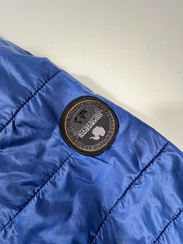 NAPAPIJRI Acalmer Slim Fit Puffer Jacket Mens Size 2XL Blue Outdoor Lightweight - Picture 4 of 14