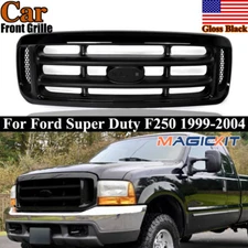 Gloss Black Front Grille Grill Assembly For Ford Super Duty F-250 F-350 1999-04