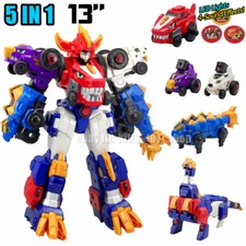Dino Core Ultra D-Buster Tyranno Dinosaur Transform Robot Combiner 5 in 1 Figure