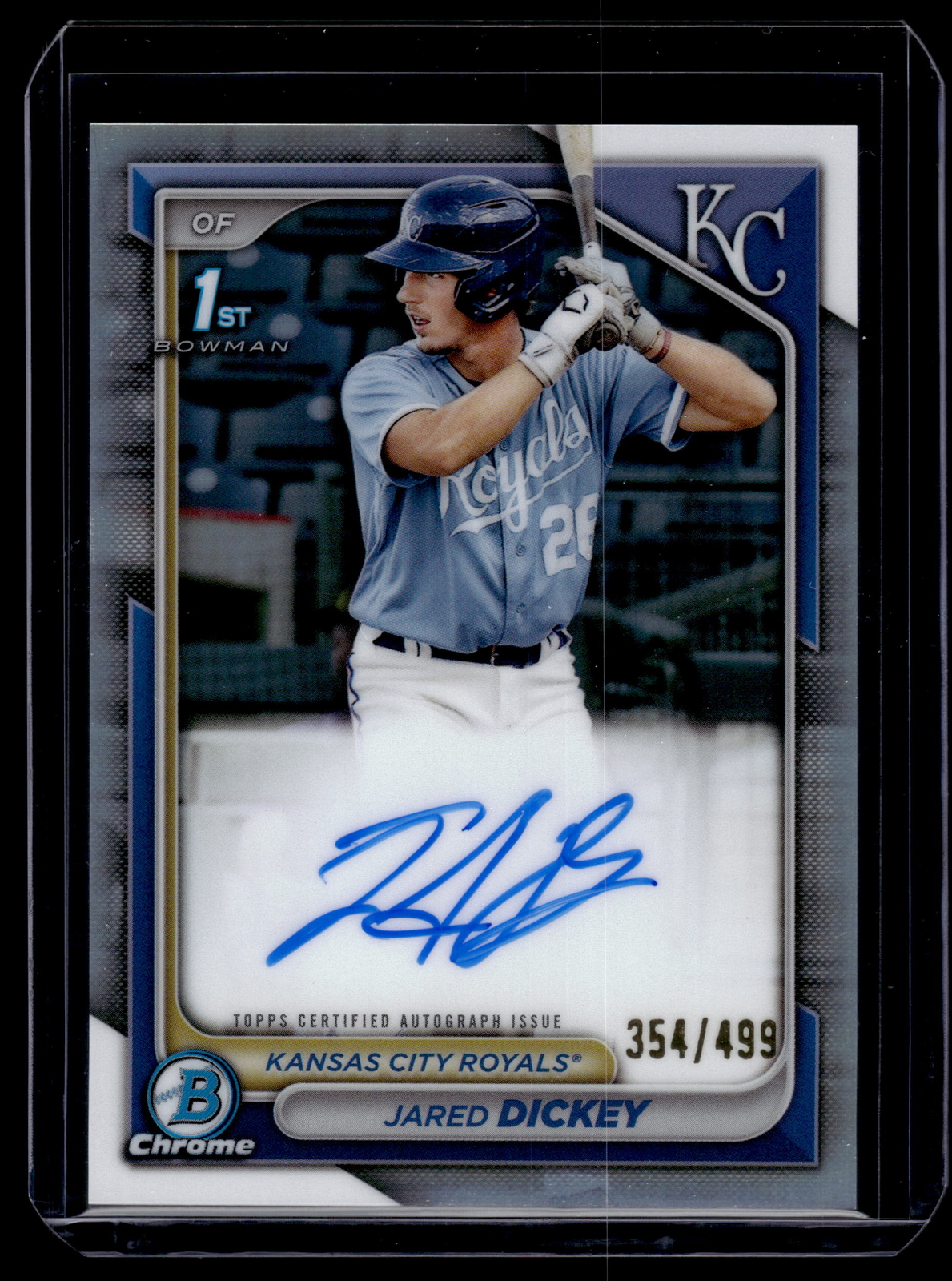 Jared Dickey 2024 Bowman Chrome Refractor Auto Card /499 #CPA-JDI