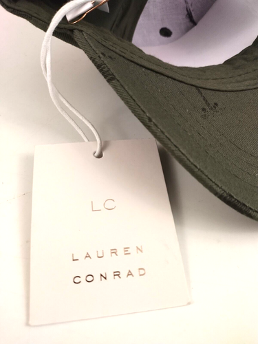 MINI Sombrero Laura Conrad Gorra Verde Oliva Nuevo con Etiquetas - Imagen 4 de 6