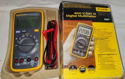 Fluke 15B+ 600V CAT III Digital Multimeter