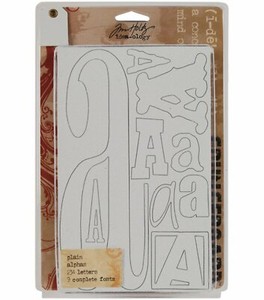 Tim-Holtz-Idea-ology-Grungeboard-Plain-Alpha-Set-Complete-Alphabet-TH92496