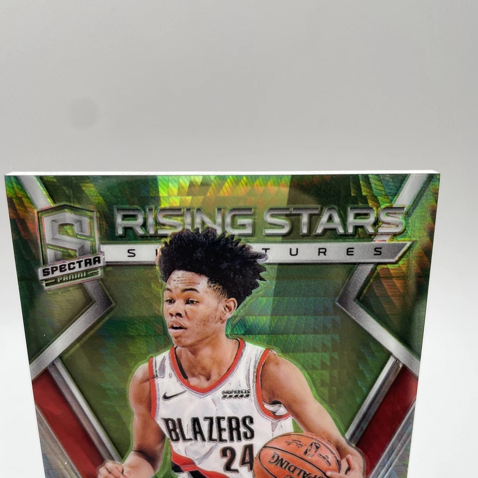 Anfernee Simons /49 RC AUTO Prizm 2018-19 Spectra Rising Stars Neon Green MINT - Image 4 of 4