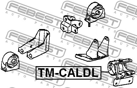 TM-CALDL FEBEST Engine Mounting for ,TOYOTA