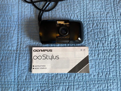 Olympus Infinity Stylus Compact Point & Shoot 35mm Film Camera Tested Working