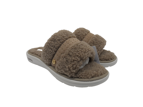 Skechers Women's GO Lounge Arch Fit - Snuggle Down Sandals Taupe Size 12M - 第 1/10 張圖片