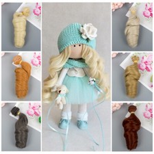 Puppe Zubehör - Haare 15x100 cm,  Hochtemperatur