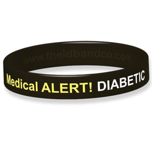 Braccialetto medico silicone diabetico tipo 2 - Foto 10 di 16