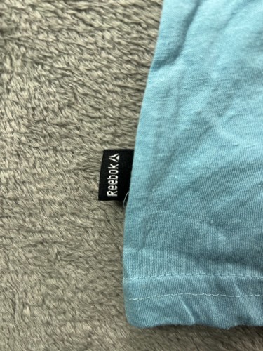 REEBOK Boys 2XL Teen 18 T Shirts Sky Blue NEW Crew Graphic Logo Short Sleeve NWT - Picture 4 of 12