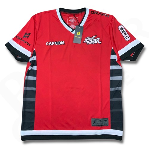 Street Fighter T-Shirt Men's Medium Red Gaming League Jersey Arcade Capcom - Picture 2 of 20