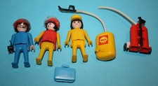 Playmobil Ersatzteile 3246-A Flugzeug 3 Figuren Pilot Tanks 1977