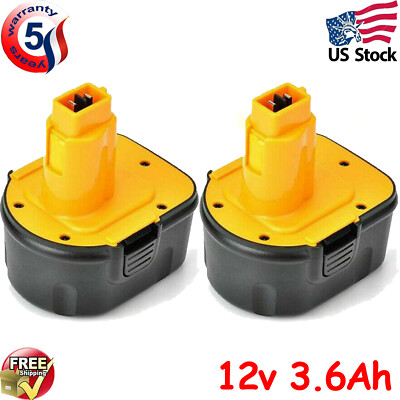 2X Akku Für Dewalt 12V 4AH Ni-MH DW9071 DW9072 DE9071 DC9071