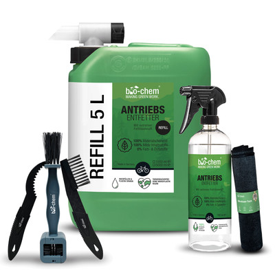 bio-chem Antriebsentfetter Set 5,75L   Kettenreiniger mit Zubehör für Fahrräder