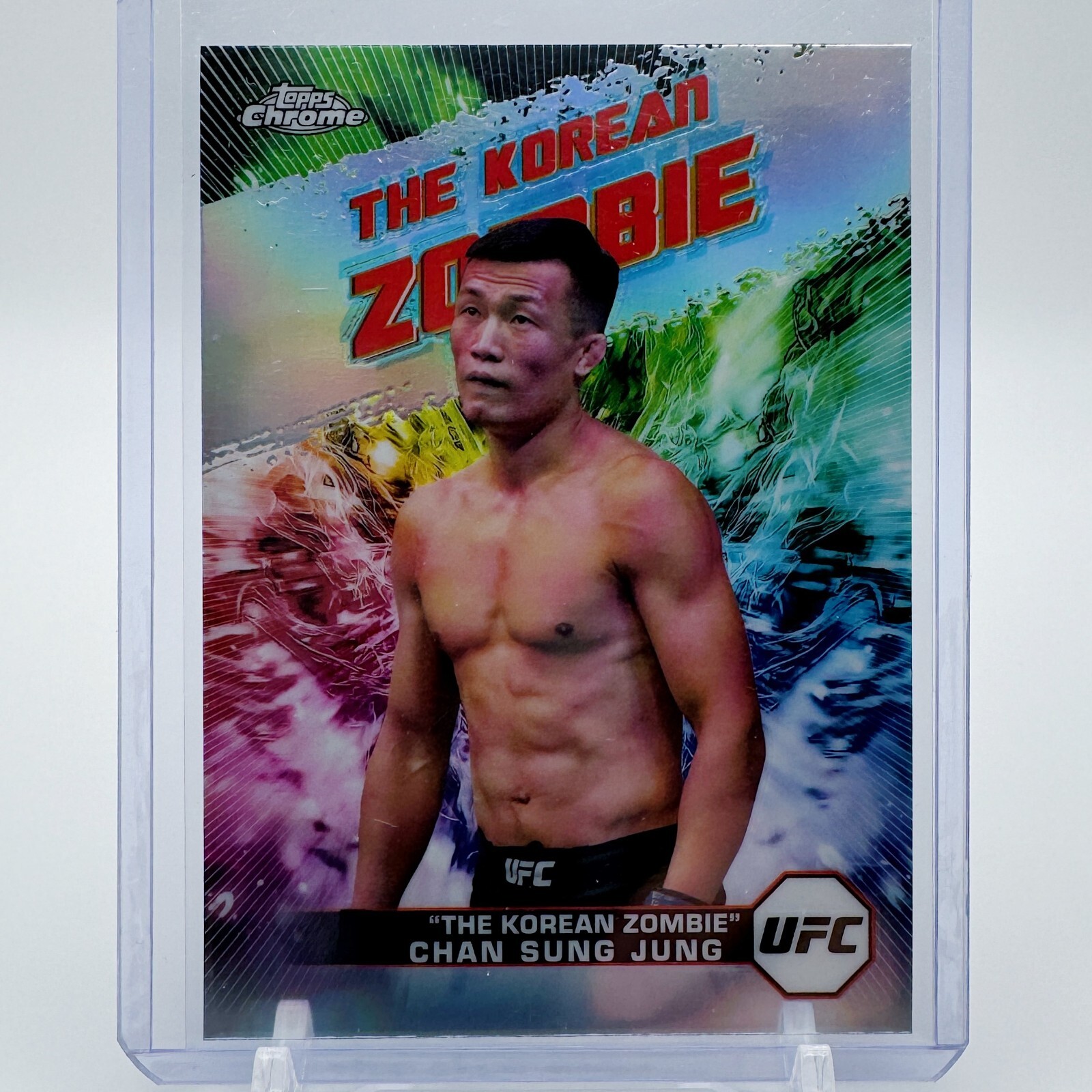 2024 Topps Chrome UFC #AKA-13 Chan Sung Jung AKA Korean Zombie Insert Refractor