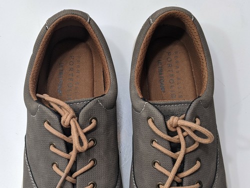 Perry Ellis Portfolio Mens Size 11.5 Lace-up Casual Shoes Style Name Slip Taupe - Picture 8 of 12
