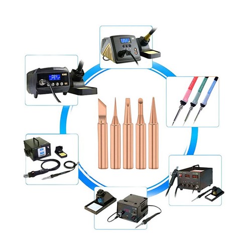 5pcs 900M Soldering Iron Head Inside Hot Bare Copper Electric Soldering Iron -wf - Photo 4/11