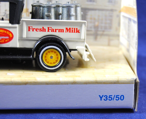 Matchbox of Yesteryear No: Y-35 1930 FORD Model A PICK-UP TRUCK w/ FARM MILK MIB - Picture 12 of 17