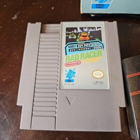 Rad Racer Nintendo NES Box No Istruzioni Pulito Testato Funzionante