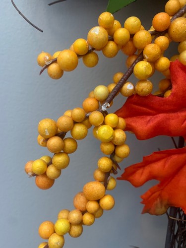 Fall Wall / Door Decor Cross Blessings Wreaths Decoration Multicolor 21” x 12” - Picture 5 of 10
