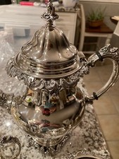 MINT WALLACE GRANDE BAROQUE STERLING SILVER COFFEE POT 11" 39.5 oz  4850-9 GRAND