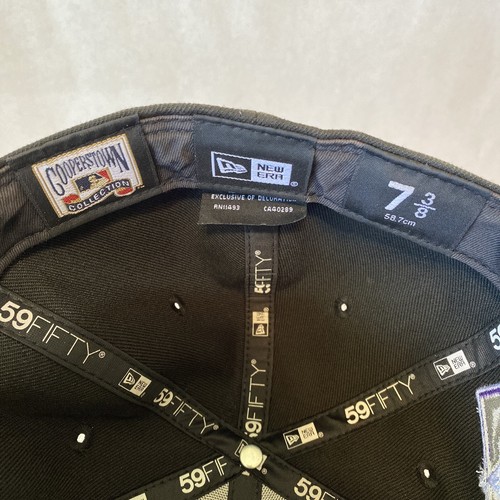 New Era Colorado Rockies 25th Anniversay Patch Cooperstown Collection Hat 7 3/8 - Picture 14 of 14
