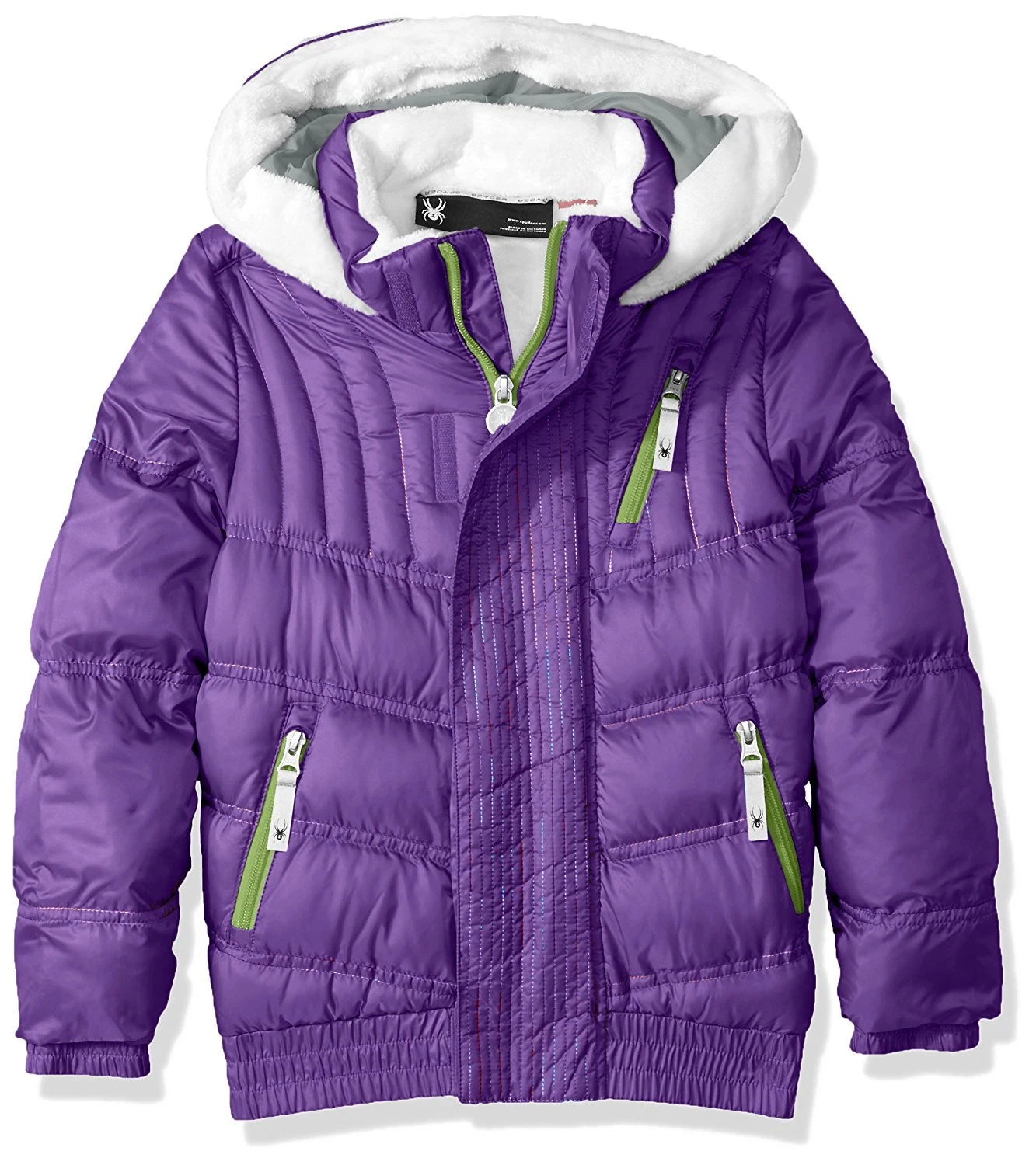 Spyder Kids Bitsy Sybil Puffy Jacket, Ski Snowboarding Jacket, Size 4 Girls, NWT