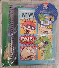 Rugrats Binder Bundle 4 Piece Set Folder Binder Notebook Composition Book NEW