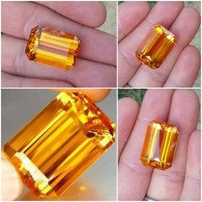   42.10ct GORGEOUS Precision-Cut Faceted Natural Citrine Gemstone  