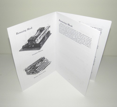 Royal Portable Typewriter Adjustment & Minor Repair Pamphelet Reproduction - Picture 2 of 9