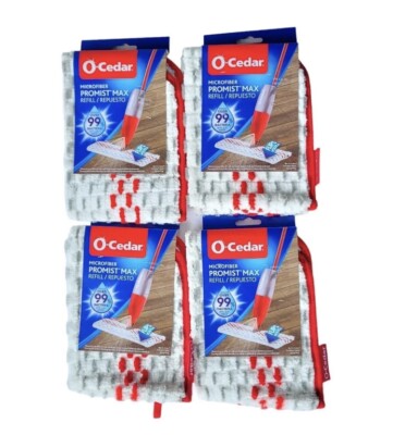 Genuine O-Cedar Microfiber PROMIST MAX Washable Refill (Pack of 4)