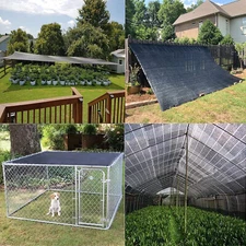 70% Sunblock black Shade Cloth for Pergola Garden Plant Cover Porch UV 10x12ft