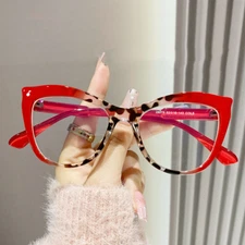 Women Cat Eye Blue Light Blocking Reading Glasses Fashion Full Frame Glasses